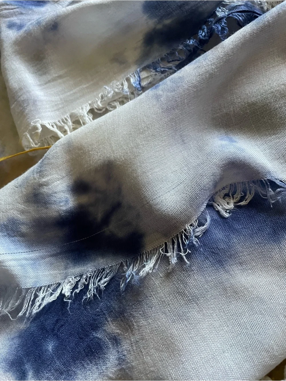 Navy blue and white soft wrap